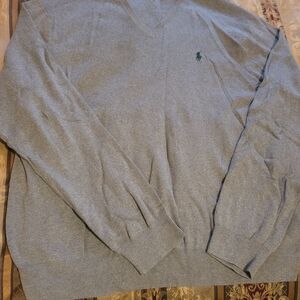 Polo Ralph Lauren Gray V-Neck Sweater